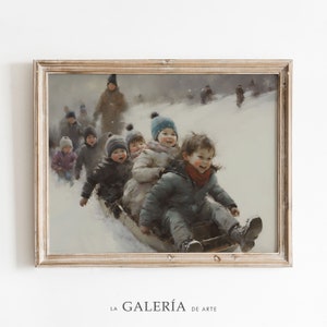 Vintage Christmas Print | Winter Art Print | Holiday Decor