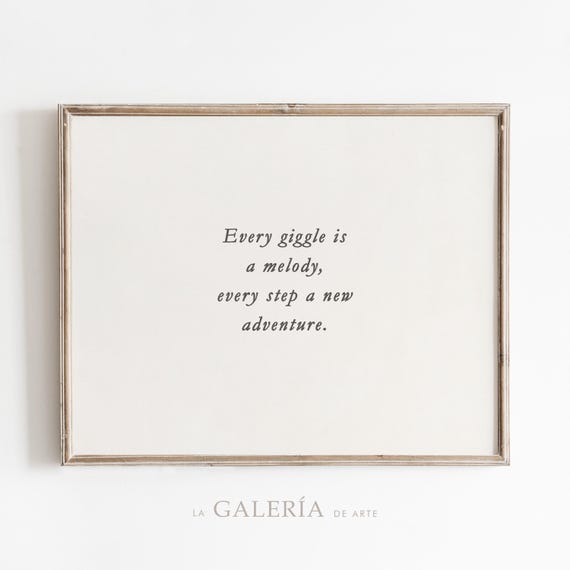 Gender Neutral Nursery Wall Art | Nursery Quote Print | Neutral Nursery Art | Vintage Nursery Print | Digital Download