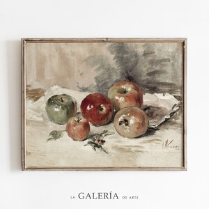 Country Kitchen Wall Art | Rustic Decor | Apple Still Life Print