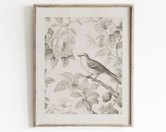 Vintage Neutral Tapestry Print | Antique Textile Printable | Eclectic Art Download