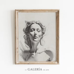 Sketch Art | Minimalist Wall Art | Woman Drawing