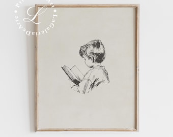 Vintage Nursery Art | Boy Nursery Wall Art Print | Timeless Nursery Decor | Boys Room Wall Art | Baby Room Decor | Playroom Print