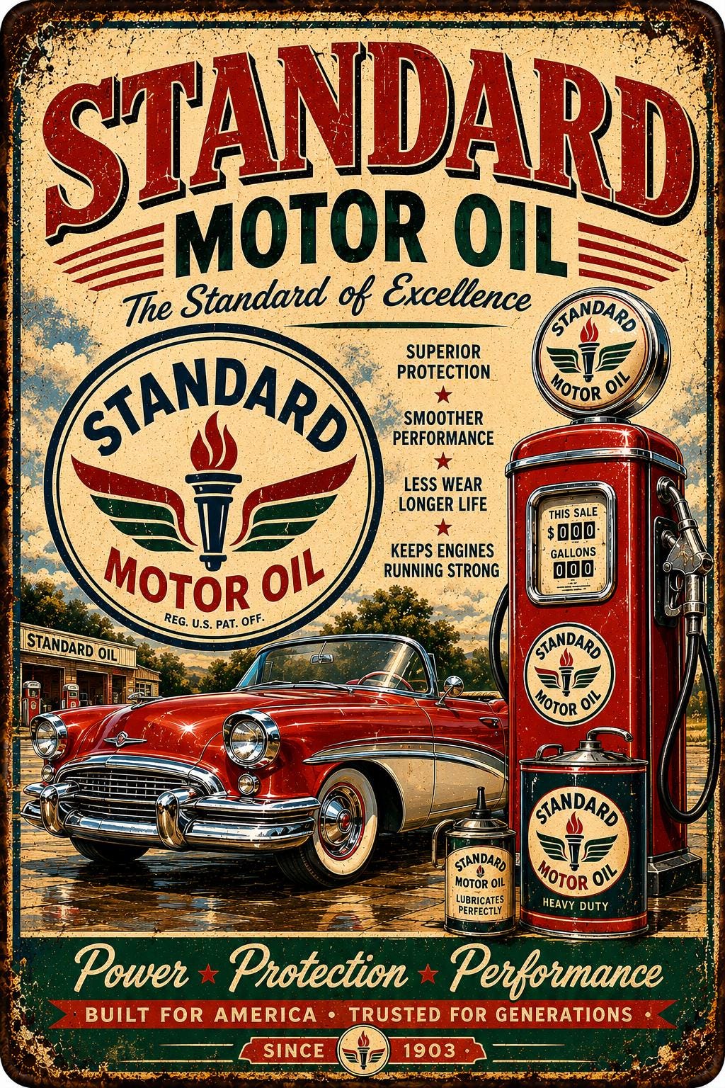Vintage Signs Standard Oil - Etsy