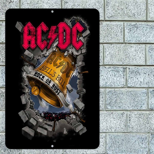 Acdc Metal Sign - Etsy