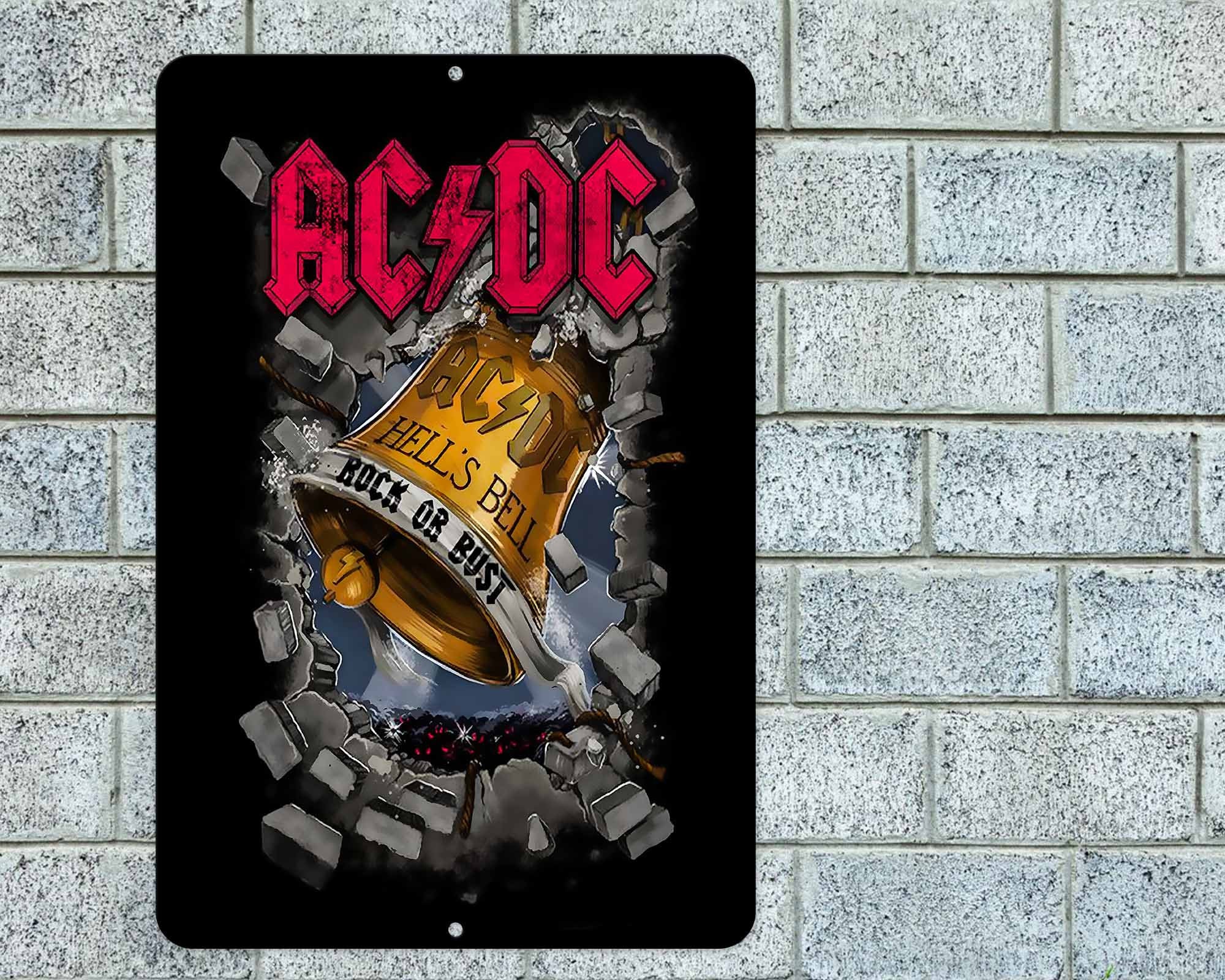 ACDC Hells Bells Metal Aluminum Sign 8x12 Retro - Etsy