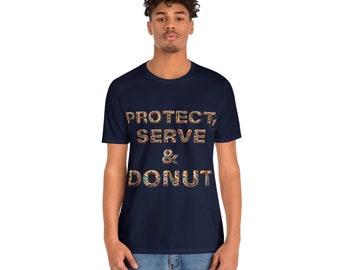 Dad Husband Police Officer Hero T-Shirt, Police T-shirt, Police Gift Tee, Funny Police T-Shirt, Donut Tee, First Responders Tee, Sweet Tee