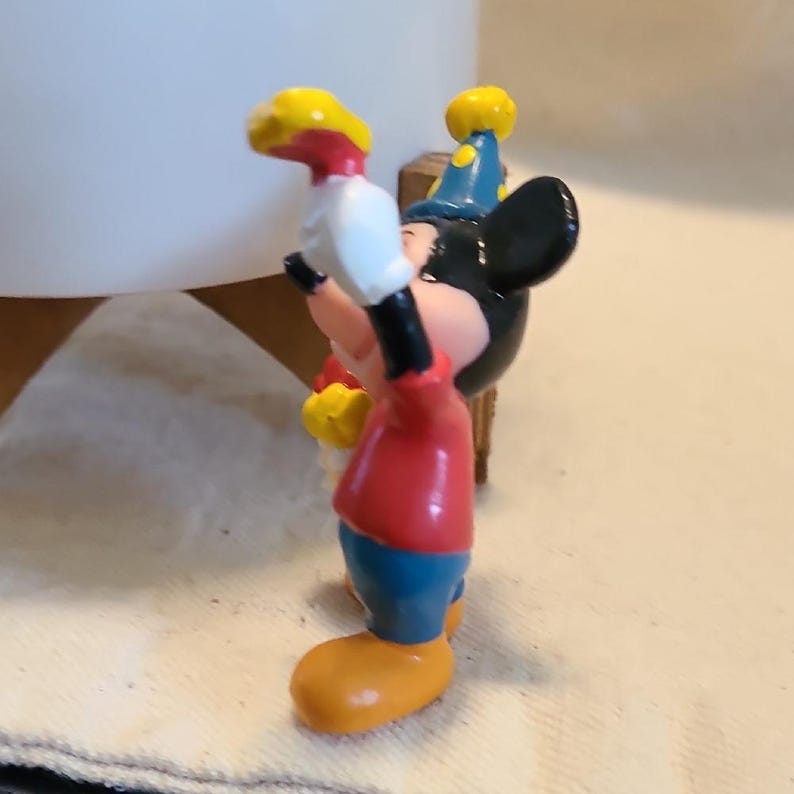 Disney Mickey Mouse Birthday Theme Firgure Vintage Collectible Toy Multi-Color image 4