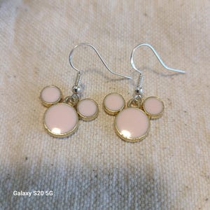 Handmade Mickey Mouse Earrings Dangle Drop Earrings Disney Inspired Jewelry