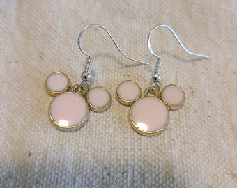 Handmade Mickey Mouse Earrings Dangle Drop Earrings Disney Inspired Jewelry