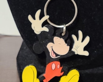 Disney Mickey Mouse Keychain Unisex Vintage Collectible Home Auto Keys Gym