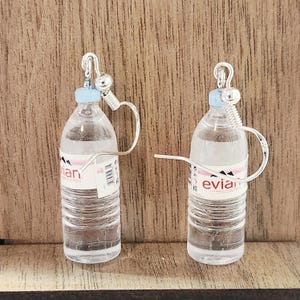 めぐ様御確認です　evian ミニチュアボトル イヤリング❤️ Evian Bottle Earring - Etsy