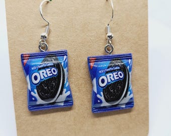 Handcrafted Cookie Theme Dangle Drop Earrings Women's / Girls NWOT Quirky Fun