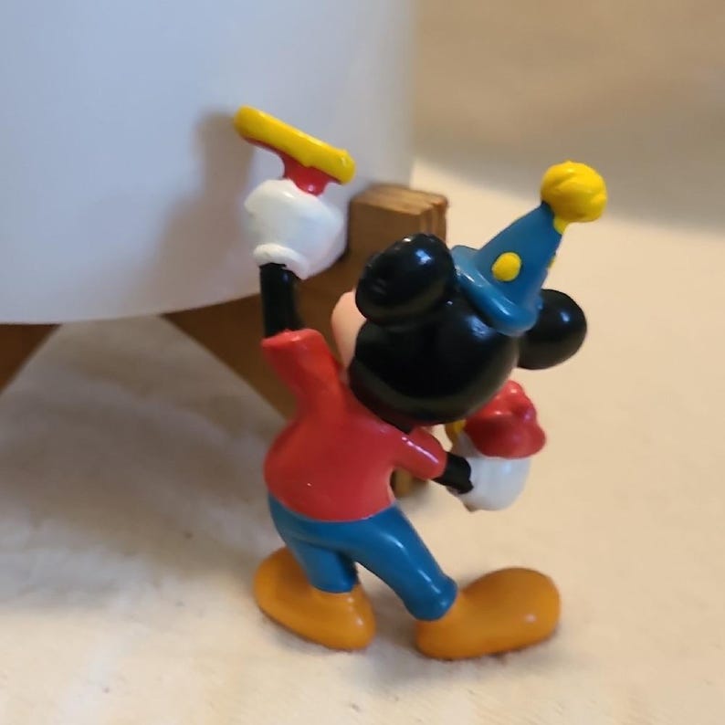 Disney Mickey Mouse Birthday Theme Firgure Vintage Collectible Toy Multi-Color image 3