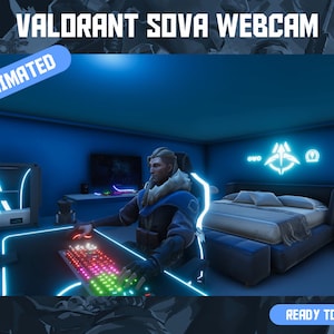 HD Valorant Sova Animated Virtual Camera (Webcam / Screen) - 1080p Loop Video - Valorant Webcam / Streamer / Streaming  / Twitch Overlay
