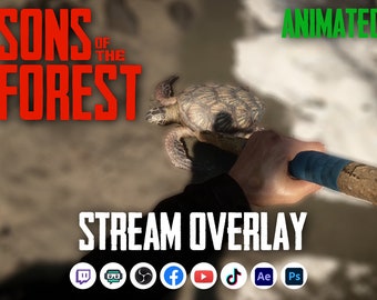 Sons Of The Forest Stream Overlay | Starting, Pause, Ending Screen | Stream Overlay | Twitch Youtube | twitch, stream, streamer, theforest