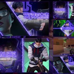Valorant Stream Pack - Iso Animated Twitch overlays | Iso ingame HUD - MP4 and PNG Format HD Quality | stream overlay,twitch,overlay,game