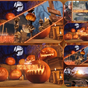 Halloween Twitch-overlay voor roestspel | Halloween Stream-pakket: starten, pauzeren, eindigen, Hud-schermen | Twitch-overlay | Twijfel, Halloween