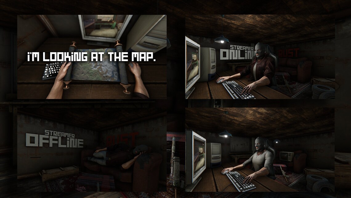 Stream Game Rust Stream Pack Designed for Rust Game - HD Quality - Everything for Stream ...