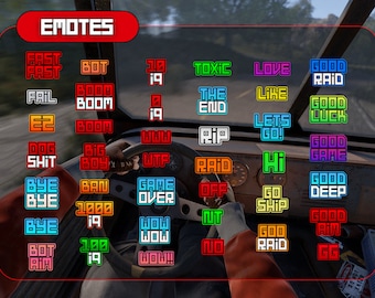 Rust Game 67 Text Emote And Letter, Twitch Text Emotes || Emote Pack || Twitch Emote || Discord Emote | wtf emote | omg emote | hype emote