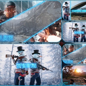 Rost Spiel Winter Twitch Overlay | Rost Halloween Paket: Start,Pause,Ende,Hud Screens | Twitch Overlay | Discord, Twitch, Winter