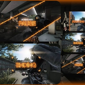 Escape From Tarkov Stream Overlay Package  |  Starting, Pause, Ending Screens | Escape From Tarkov | Streamer / Streaming  / Twitch Overlay