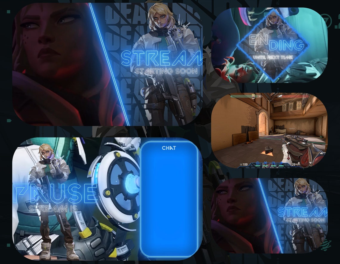 Valorant Stream Pack - Deadlock Animated Twitch Overlays | Ready Twitch ...