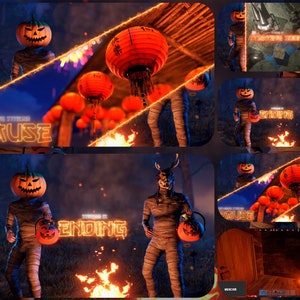 Roest Spel Halloween Twitch Overlay | Rust Halloween-pakket: starten, pauzeren, eindigen, Hud-schermen | Twitch-overlay | Onenigheid, Twitch, Halloween