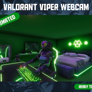 HD Valorant Viper Animated Virtual Camera (Webcam / Screen) - 1080p Loop Video -  Valorant Webcam / Streamer / Streaming  / Twitch Overlay