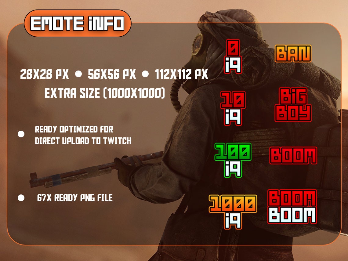 Rust Game 67 Text Emote and Letter, Twitch Text Emotes || Emote Pack ...