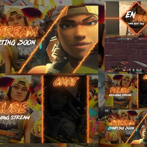 Valorant Stream Pack - Raze Animated Twitch overlays | Raze ingame HUD - MP4 Format HD Quality / Streamer / Streaming  / Twitch Overlay