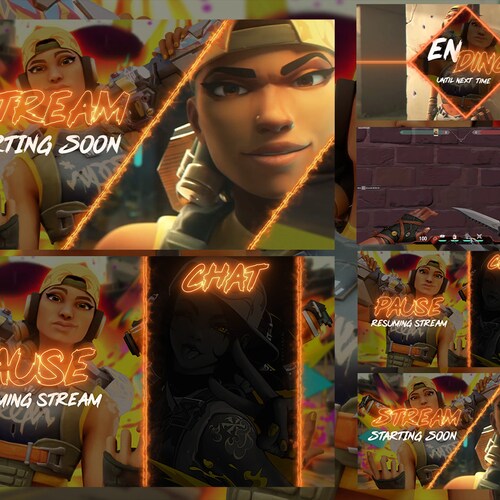 Valorant Stream Pack Raze Animated Twitch Overlays Raze - Etsy