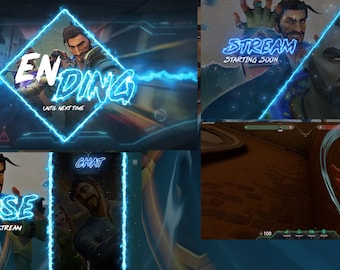 Valorant stream pack - Harbor Animated Twitch overlays - MP4 and MOV Format HD Quality / Streamer / Streaming  / Twitch Overlay