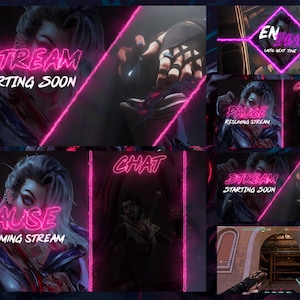 Valorant Stream Pack - Superpositions et hud Twitch animés Fade - Fade Ingame HUD - Qualité MP4 HD / Streamer / Streaming / Superposition Twitch
