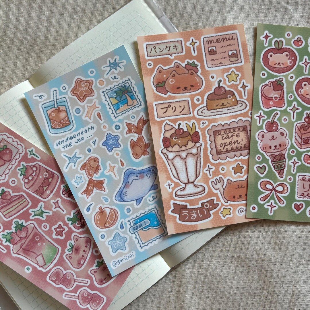 Cute Doodle Sticker Sheets | Planner, Journal Stickers - Etsy