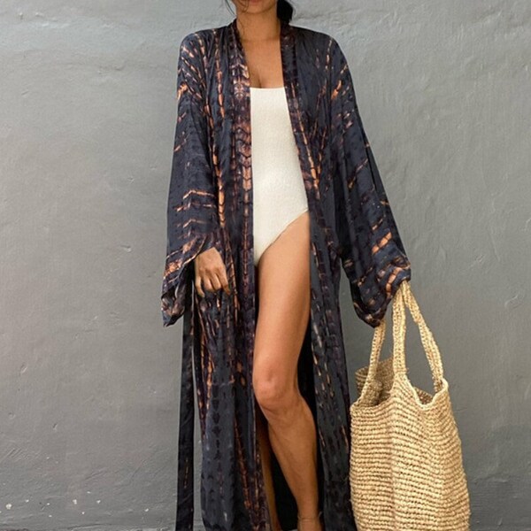 Beach Cover up Kimono Etsy