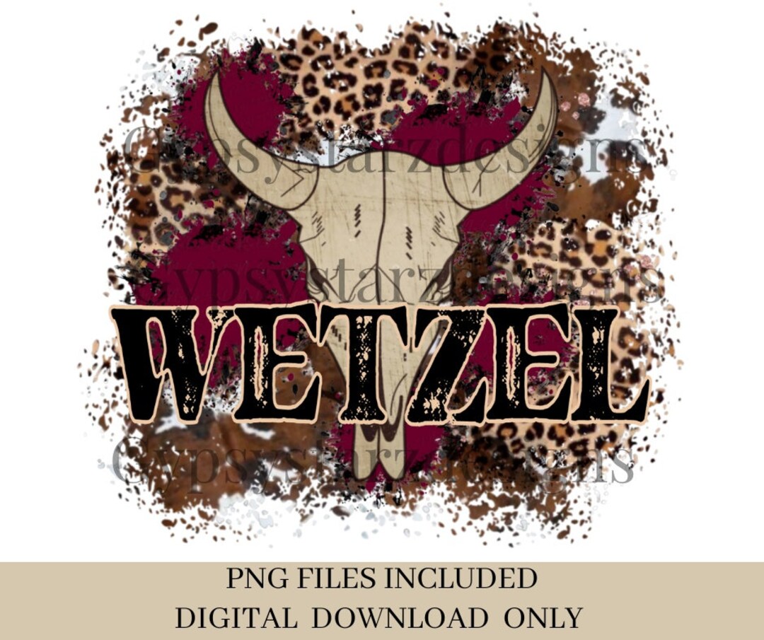 Wetzel Png Last Name Western PNG Western PNG Png File - Etsy Ireland