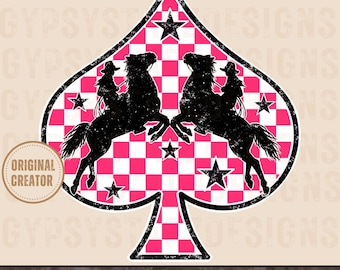 Pique de cow-girl rétro PNG, design occidental à carreaux (téléchargement numérique)
