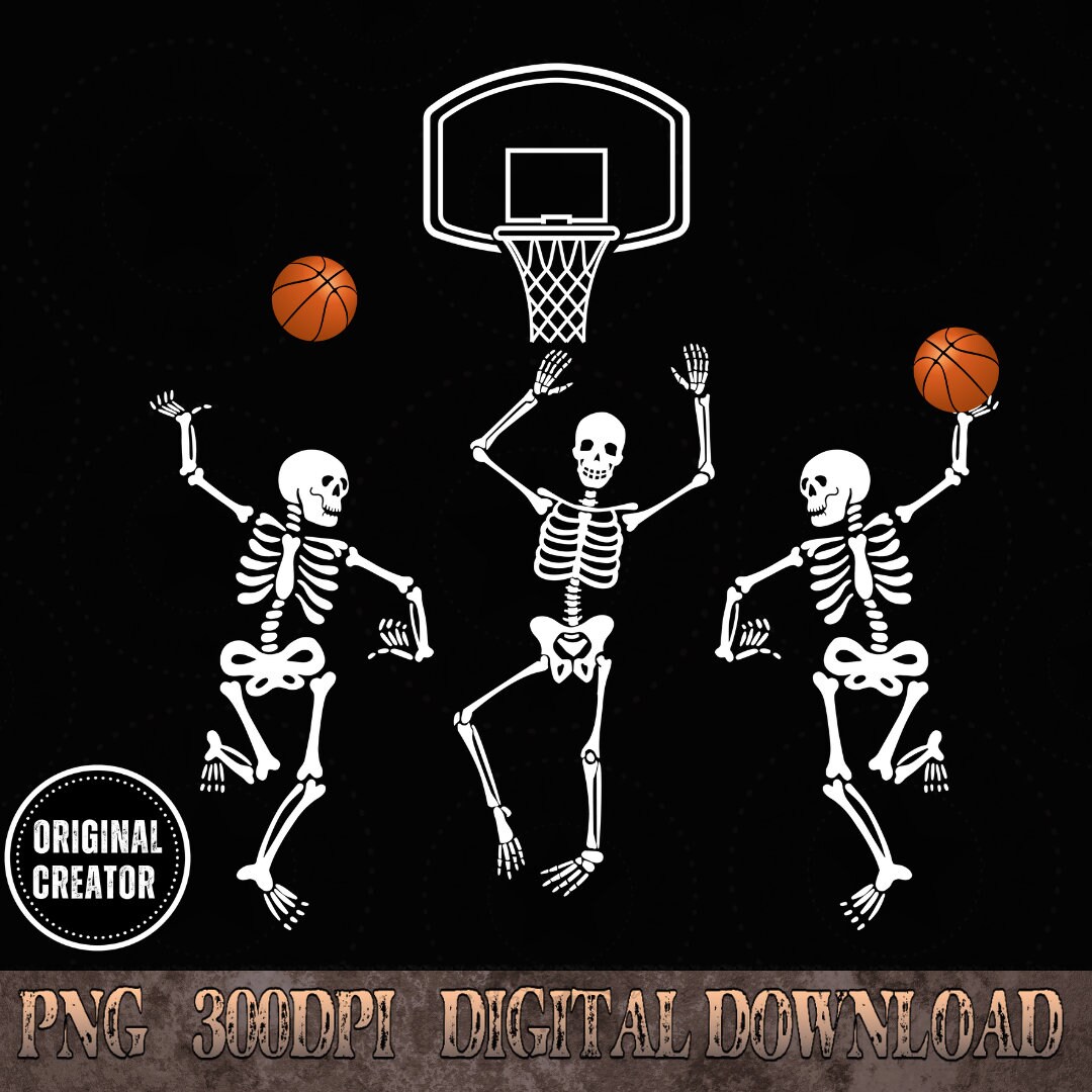 Basketball Skeleton PNG File, Basketball PNG, Instant Download, Digital ...