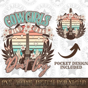 Wild Ones Western Png, Western Sublimation Design, Country Design, Cowgirls Don’t Cry Png, Wild Ones Design, Wild Ones Pocket Design