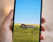 Prairie Quiet | Calm Aesthetic Landscape | Cottagecore Digital Background | Peaceful Prairie Lock Screen | iPhone Android Wallpaper