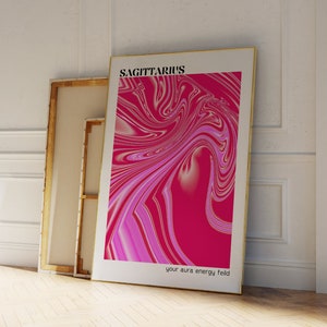 Sagittarius Aura Poster · Sagittarius Art Print · Astrology Gifts Sagittarius · Sagittarius Poster Gifts · Zodiac Room Decor · Spiritual Art