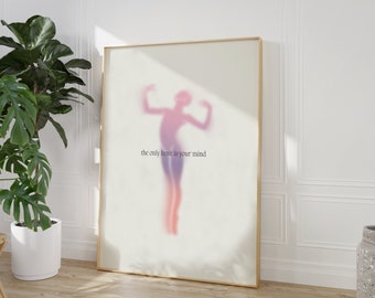 Motivierendes Poster: 'The Only Limit is Your Mind' (Digitaler Download)