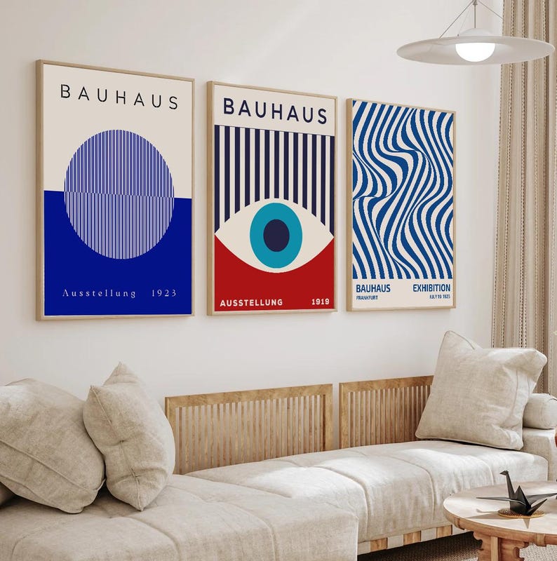 Bauhaus Poster Bundle, Modern Geometric Wall Art (digital Download) - Etsy