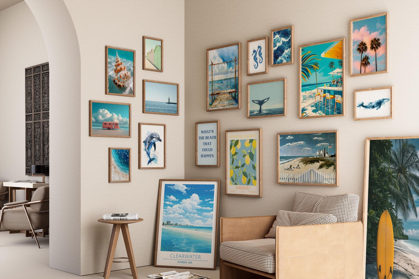 1000+ Coastal Gallery Wall Art Prints, Beach Cottage Decor (digital ...