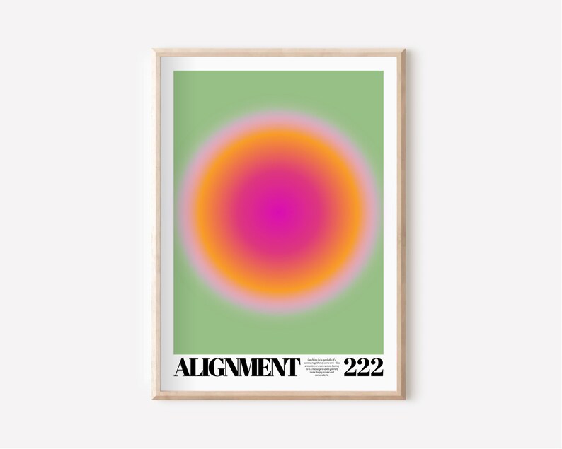 Alignment 222 222 Angel Number Aura Print • Positive Energy, Spiritual Gift (digital ...