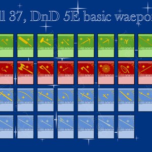 Weapons Tokens | Dnd 5E Compatible | Printable | Digital Only ...