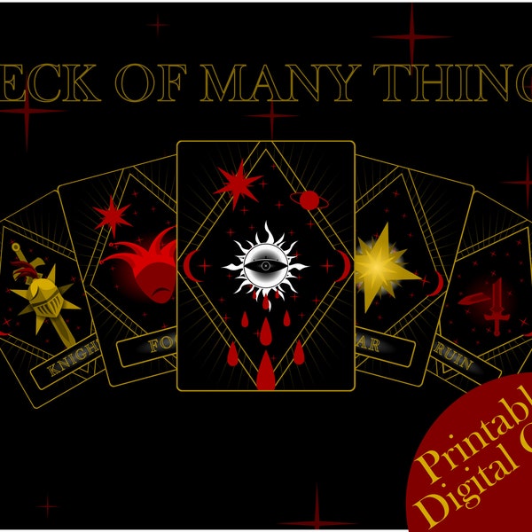 Deck of Many Things Etsy