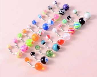 20pcs Ball Decor Belly Bar