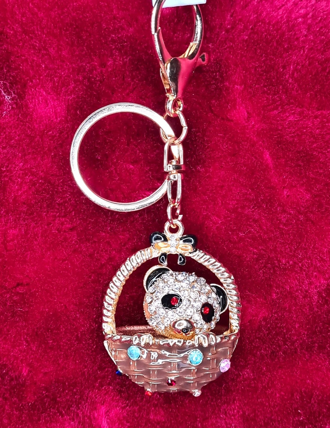 Netted Crystal Key Rings Faux Crystal Key Rings - Etsy