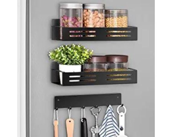 grip Demon Ambitieus Moveable Magnetic Fridge Spice Rack With Magnetic Hook - Etsy